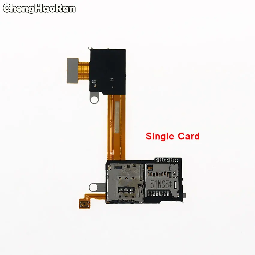 ChengHaoRan держатель слота для SIM-карты + TF кардридер гибкий кабель Sony Xperia M2 Aqua S50H S50T D2302