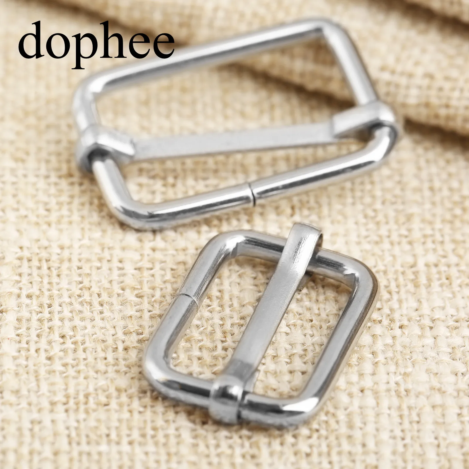 Dophee 20 шт. Металлические Регулируемые Квадратные Кольца пряжки ремень для одежды DIY рукоделие чемодан швейная ручная работа сумка кошелек пуговицы LW0462