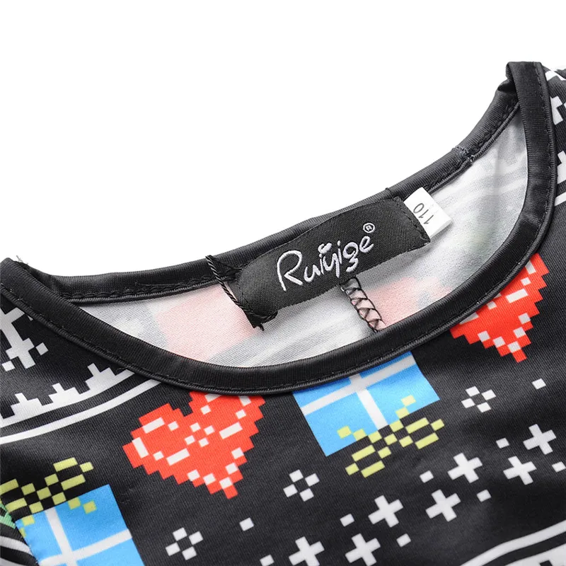 Ruiyige осень 2018 г. От 3 до 8 лет дети обувь для девочек рождественское платье хлопок