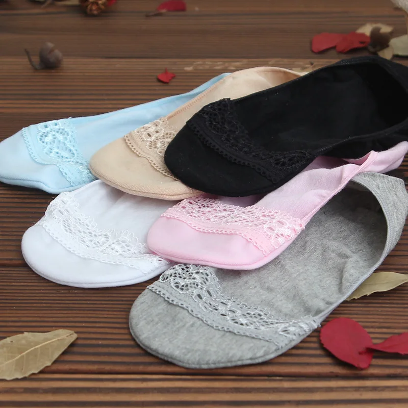 Невидимые короткие женские носки удобные хлопковые Башмачки из бамбука для