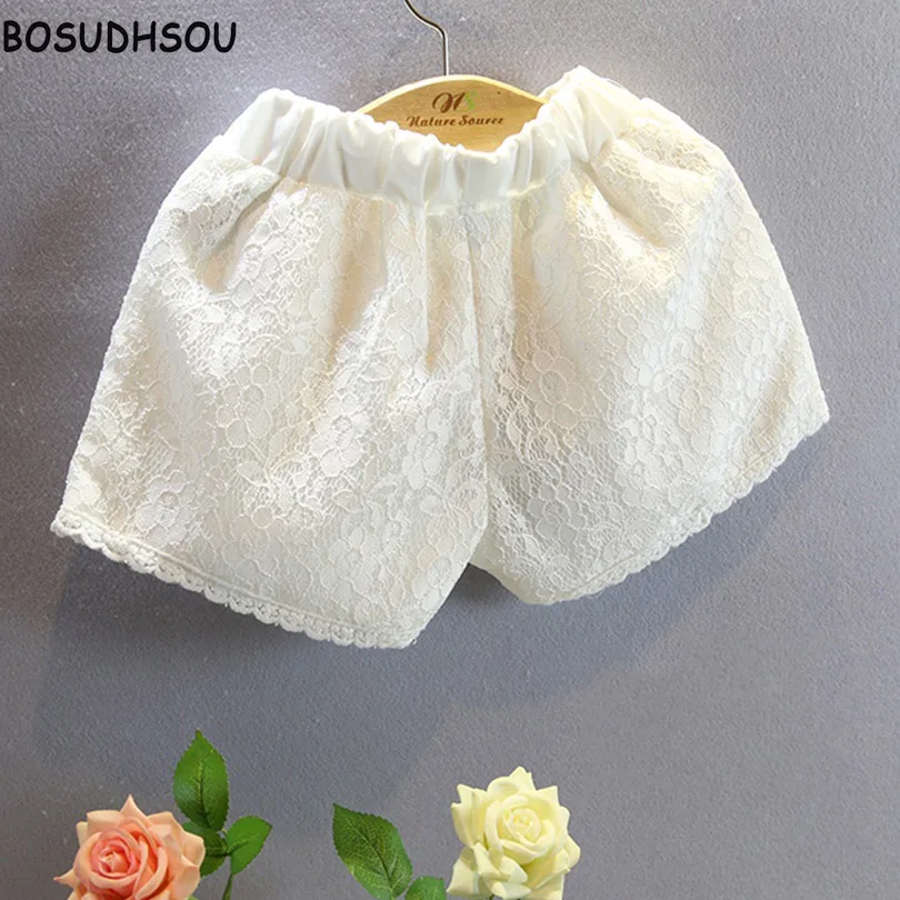 Bosudhsou/yyy 31 новые шорты для девочек маленьких детей кружевные с цветочным узором