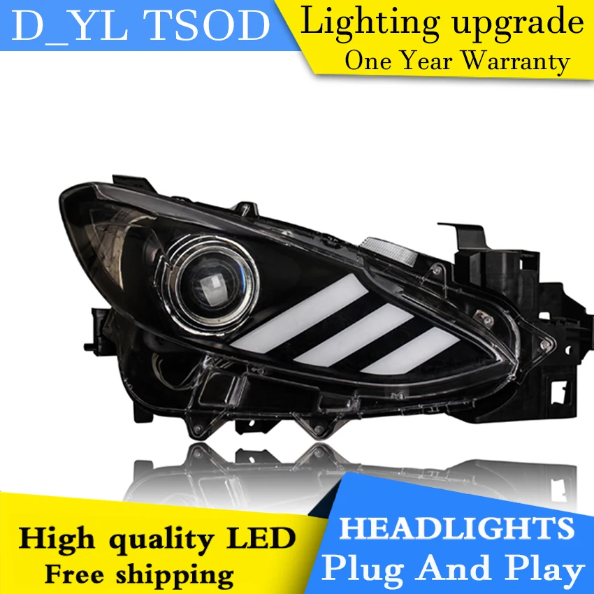 Стайлинга автомобилей головной светильник s для Mazda 3 Axela светодиодный налобный