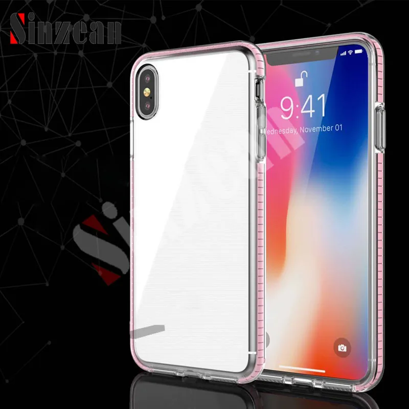 Sinzean 100pcs For Huawei mate 20 lite/mate pro/P20 lite/P20 Pro/P smart/honor play/8X Colorful 2 in 1 Silicone back case | Мобильные