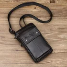 Сумка-мессенджер Мужская, квадратная, из натуральной кожи, в стиле ретро, деловая, для офиса, мобильный телефон St