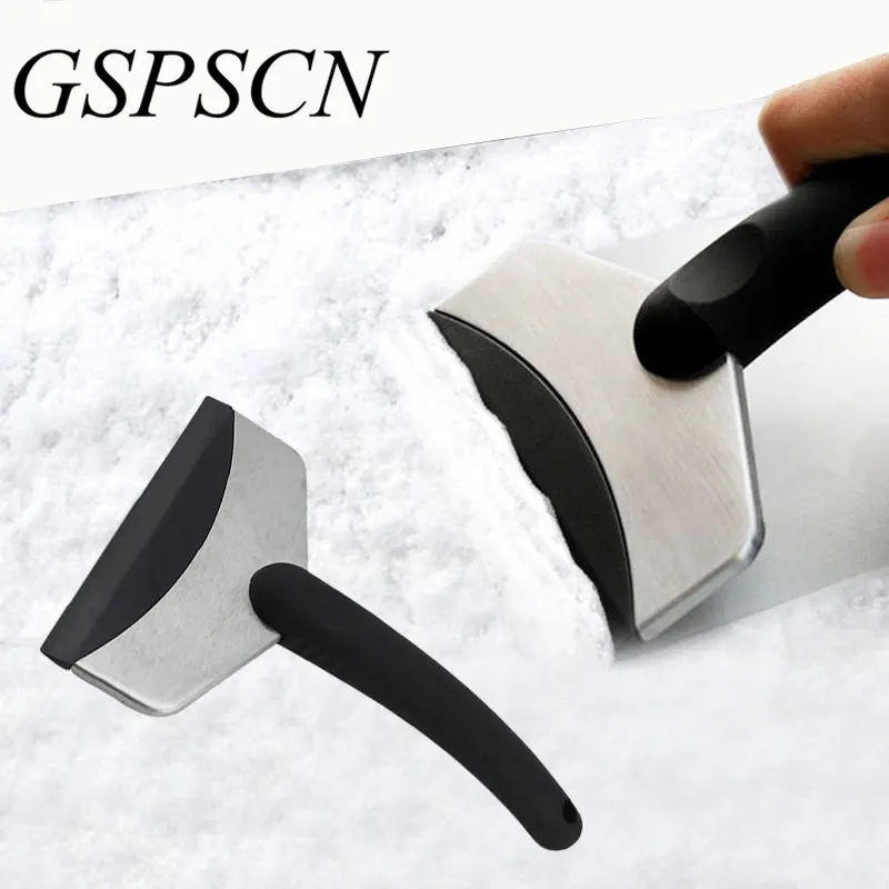 

GSPSCN New Winter useful mini car scraper shovel ice scrapers stainless cleaning tools Snow brush Broom Removal for Vehicle