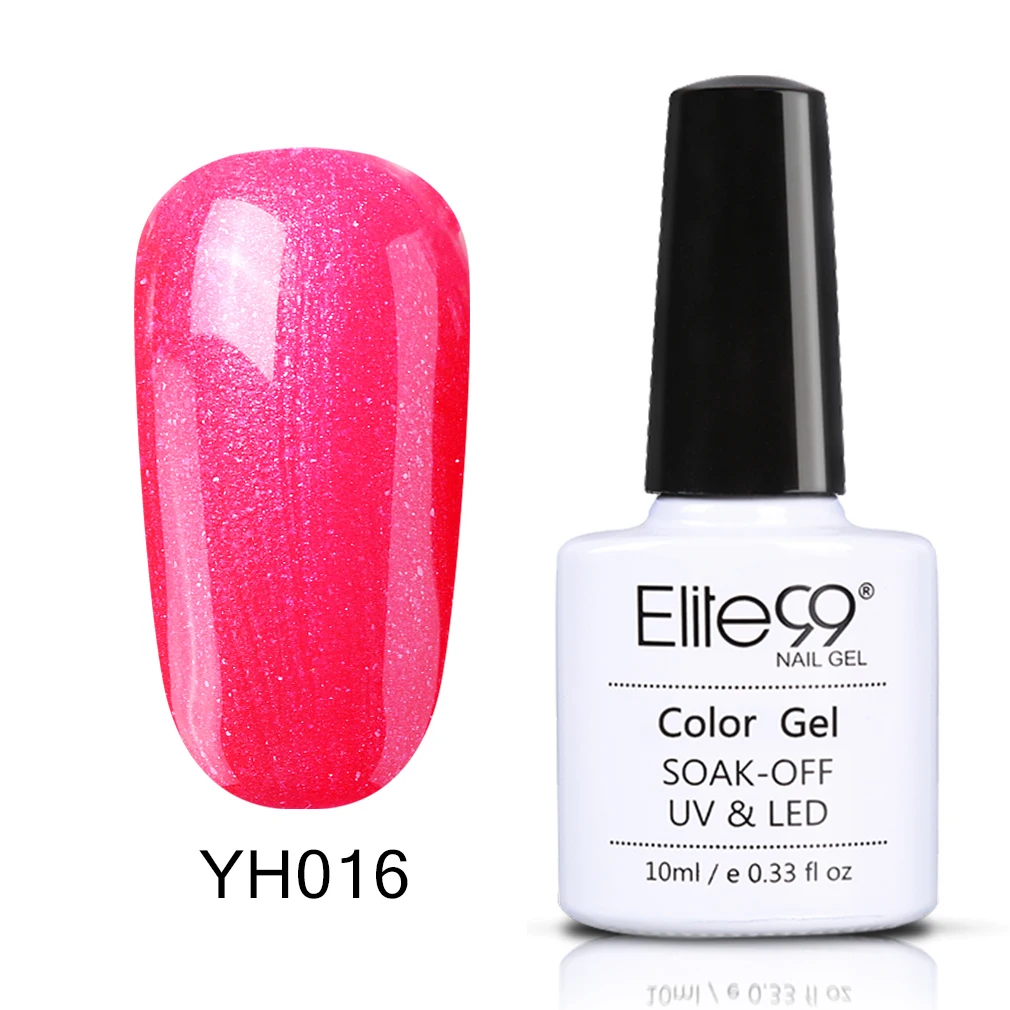 Elite99 уф-гель лак для ногтей 10 мл долгое уф-гель красочные Polishes наир искусство выбрать 1 розовая серия в 12 цветах - Цвет: YH016-10ML
