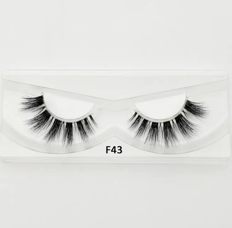 Visofree F43 Visofree норки ресницы ясно группа перекрещивающиеся ресницы прозрачная полоса Накладные ресницы ручной драматические Ресницы Верхних Ресниц F2 - Длина: Visofree F43