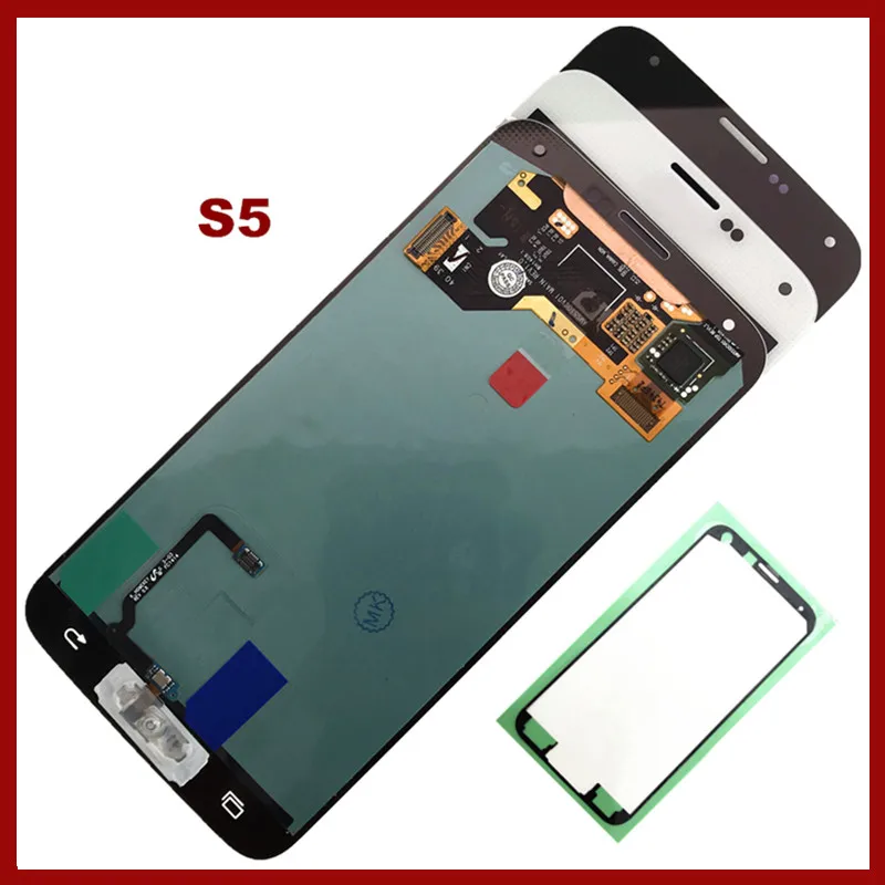 Супер AMOLED ЖК дисплей для Samsung Galaxy S5 G900 SM G900F I9600 G900H сенсорный экран в сборе