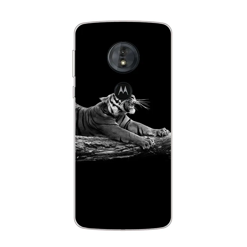 Чехол для Motorola Moto g7 play силиконовый чехол с изображением тигра льва из мягкого ТПУ