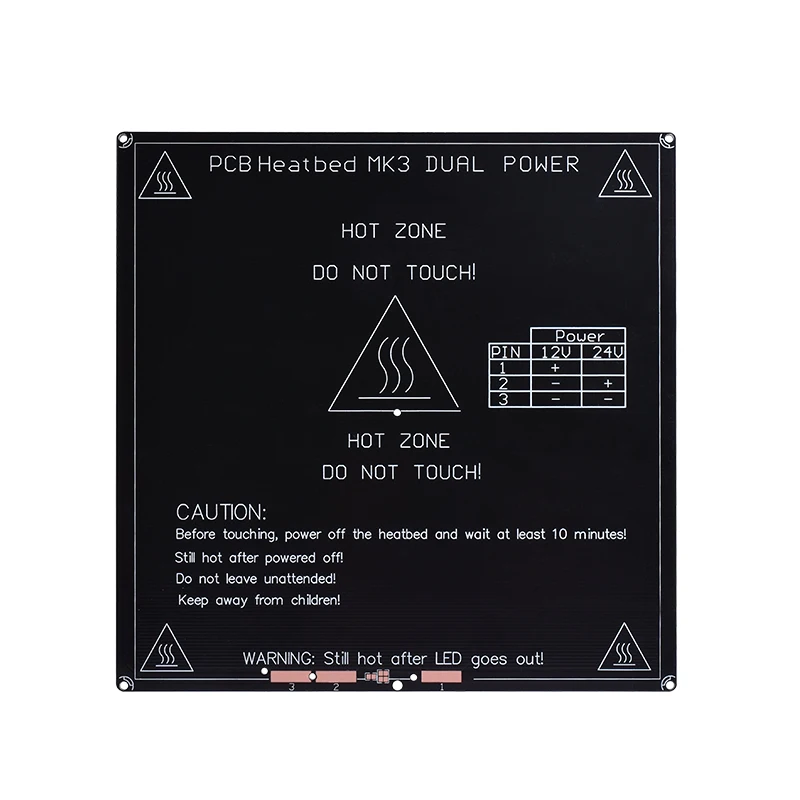 Запчасти для 3D-принтера RepRap алюминиевый радиатор MK3 + светодиод резистор кабель