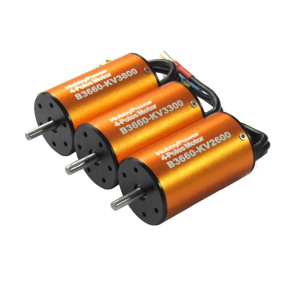 HP 3660 3800KV 3300KV 2600KV бесщеточный 4 полюсный двигатель для 1/10 RC автомобиля Багги