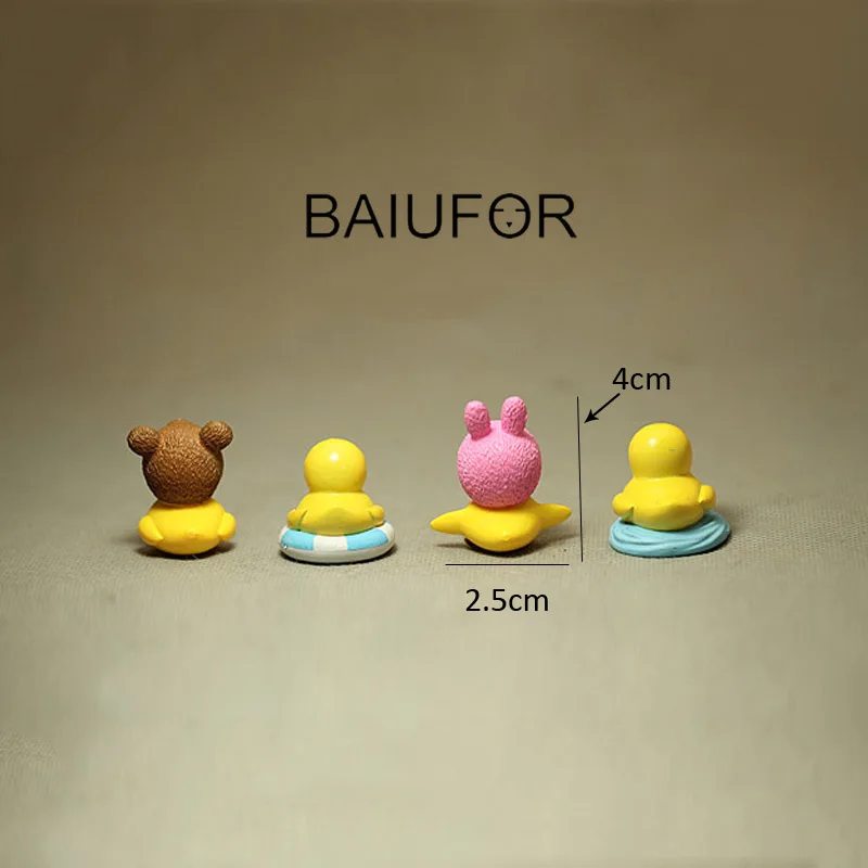 Baiufor миниатюры и статуэтки мультфильм Duck фигурки Сказочный Сад Миниатюрный