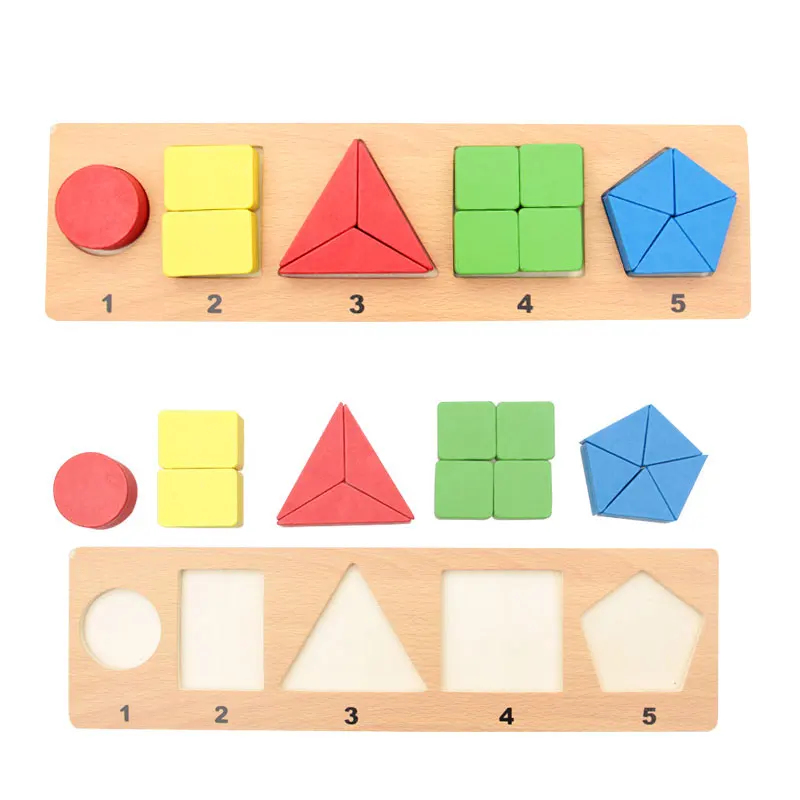 

Montessori Geometric Shape Puzzle Learning Educational Wooden Toys For Children Shape Matching Wooden Puzzle MD0944H