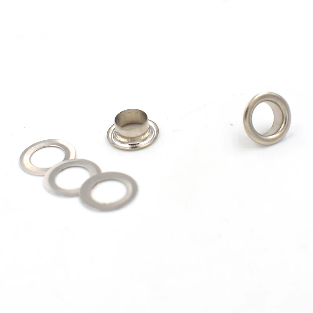 

(200pieces/lot) inner diameter of 6mm metal atmospheric eye. Shoebox holes. Canopy cloth drawstring holes. Eyelets. corn.