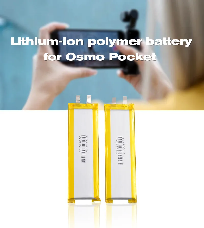 2 шт. 3 7 V 900mAh литий ионный полимерный аккумулятор для Osmo Pocket Camera B3 баланс зарядное