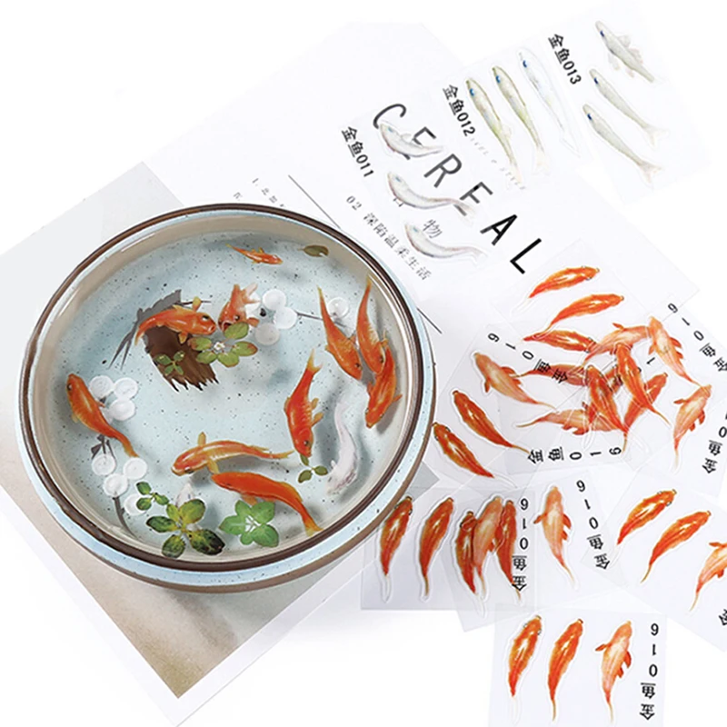 3 шт./компл. наклейки из смолы в форме рыбы сделай сам изготовление ювелирных