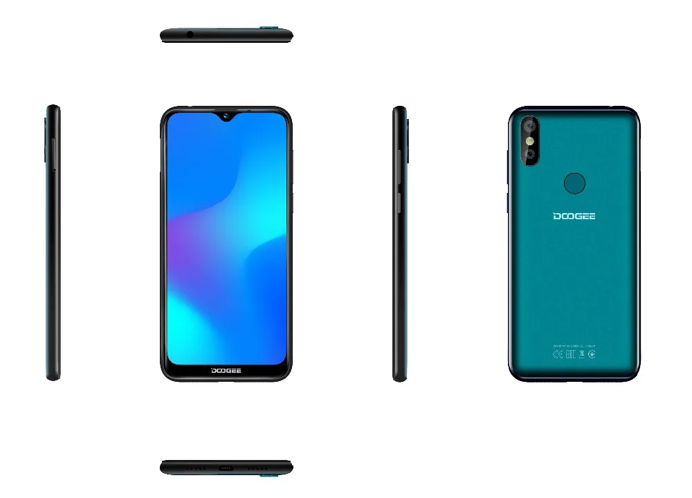 Doogee Y8 Android 9,0 экран капли воды смартфон градиент задняя крышка 19:9 6," HD 3+ 32 ГБ 3400 мАч 8.0MP+ 5MP 4G LET мобильные телефоны