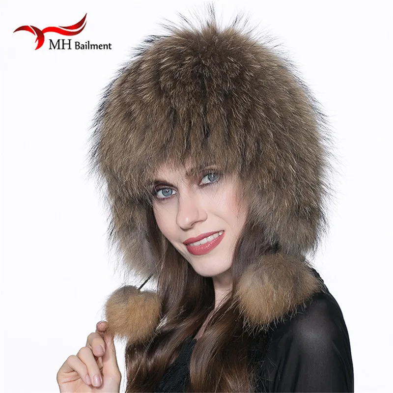 Женская зимняя меховая шапка из натурального Лисьего меха вязаная серебристого