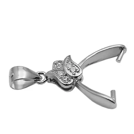 Beadsnice твердый Серебряный 925 кулон клип-пинч фурнитура ювелирный Соединитель Кулон застежки на ожерелье для изготовления подвесок ID34628