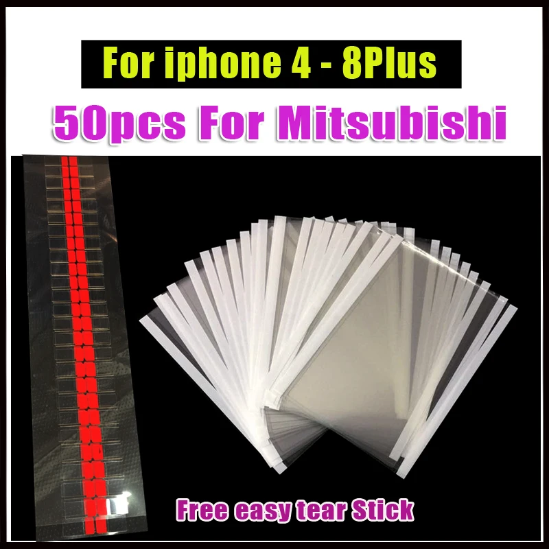 50 шт. ОСА оптический прозрачная самоклеящаяся пленка для iPhone 5 5S 5C 4 4S 6 6s 7 8 плюс ЖК