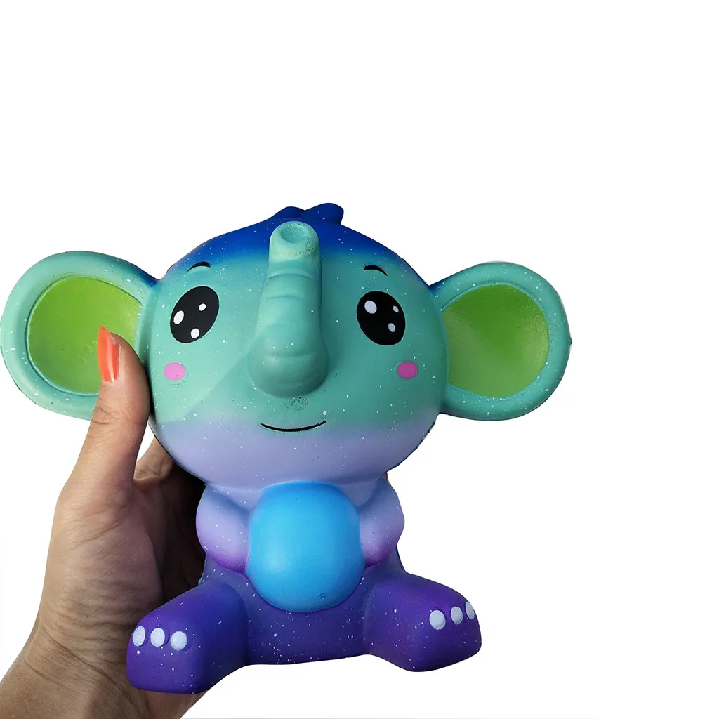 Мягкие игрушки Skuishy animals Jumbo Cute Elephant Squishies ароматический крем супер мягкие