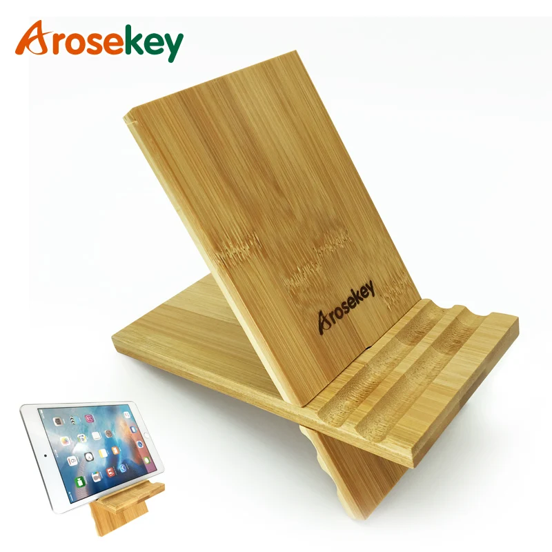 Держатель планшета Arosekey из бамбука для ipad и телефона|stand for ipad|tablet holder standtablet |