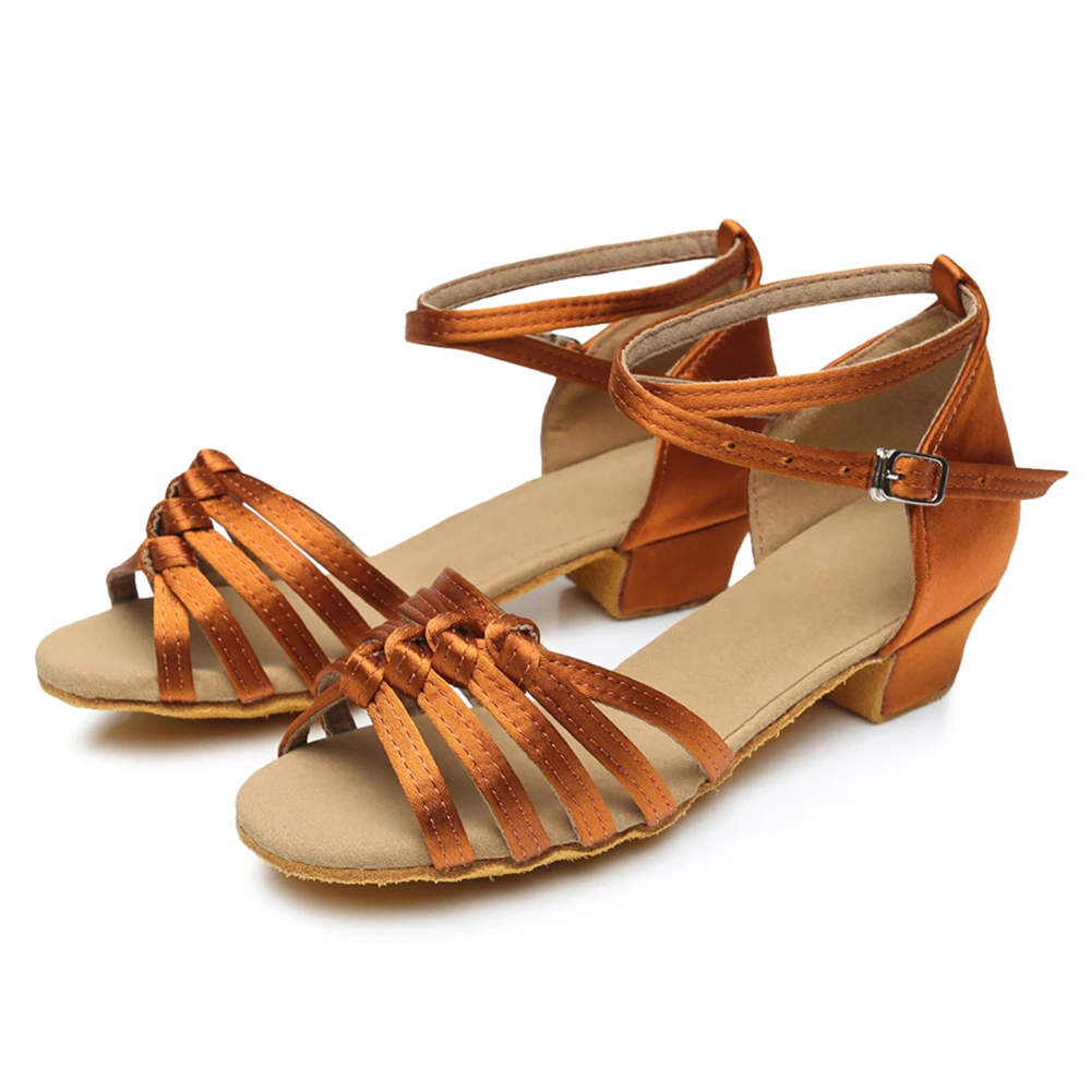 New Beauty Tie 3cm Low Heel Latin/salsa Dance Shoes For Children&ampAdult EUR Size 24-41 L1010 |