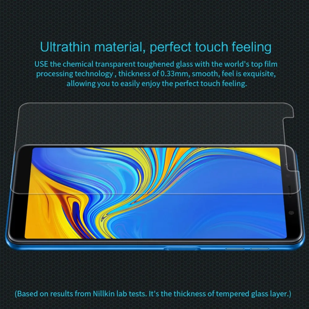 Защитное закаленное стекло NILLKIN Amazing H Nano 9H для samsung galaxy A7 2018|Защитные стёкла и