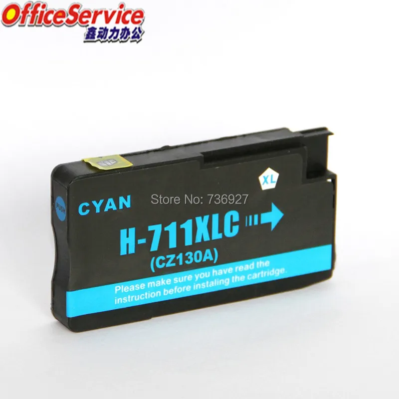 5X совместимый чернильный картридж для HP 711 hp711XL подходит Designjet T120 24/T120 610/T520 24/T520