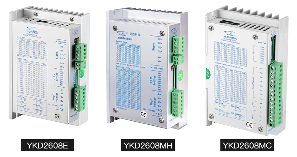 YAKO 2 фазы шагового двигателя драйвер YKD2608MC YKD2608E YKD2608MH матч с 57 86 последовательный двигатель использовать для ЧПУ гравировальный станок
