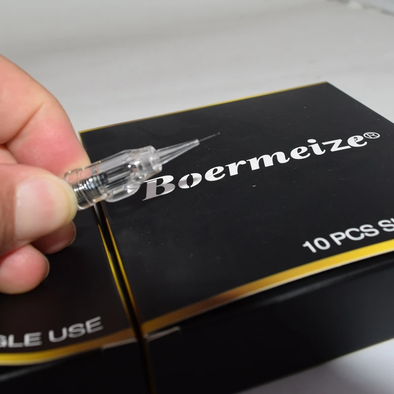 Перманентный макияж иглы 10 шт одноразовые полуперманентные татуировки картридж