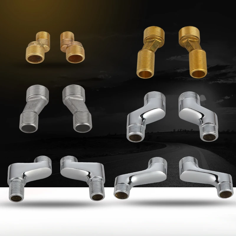 Смеситель для душа с регулируемым адаптером из твердой латуни настенный