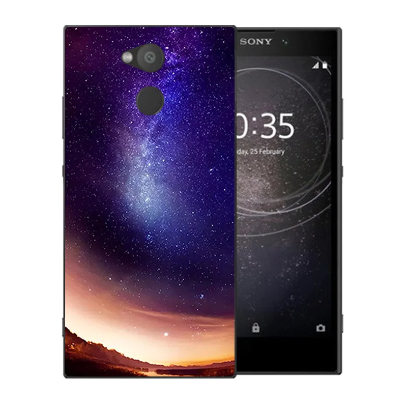 5 2 дюйма для Sony Xperia XA2 роскошный гибкий прозрачный силиконовый чехол с рисунком