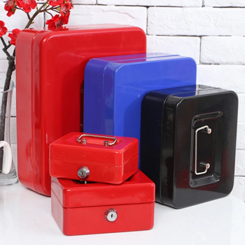 1 шт. домашний металлический Сейф коробка для хранения денег копилка ключей чехол