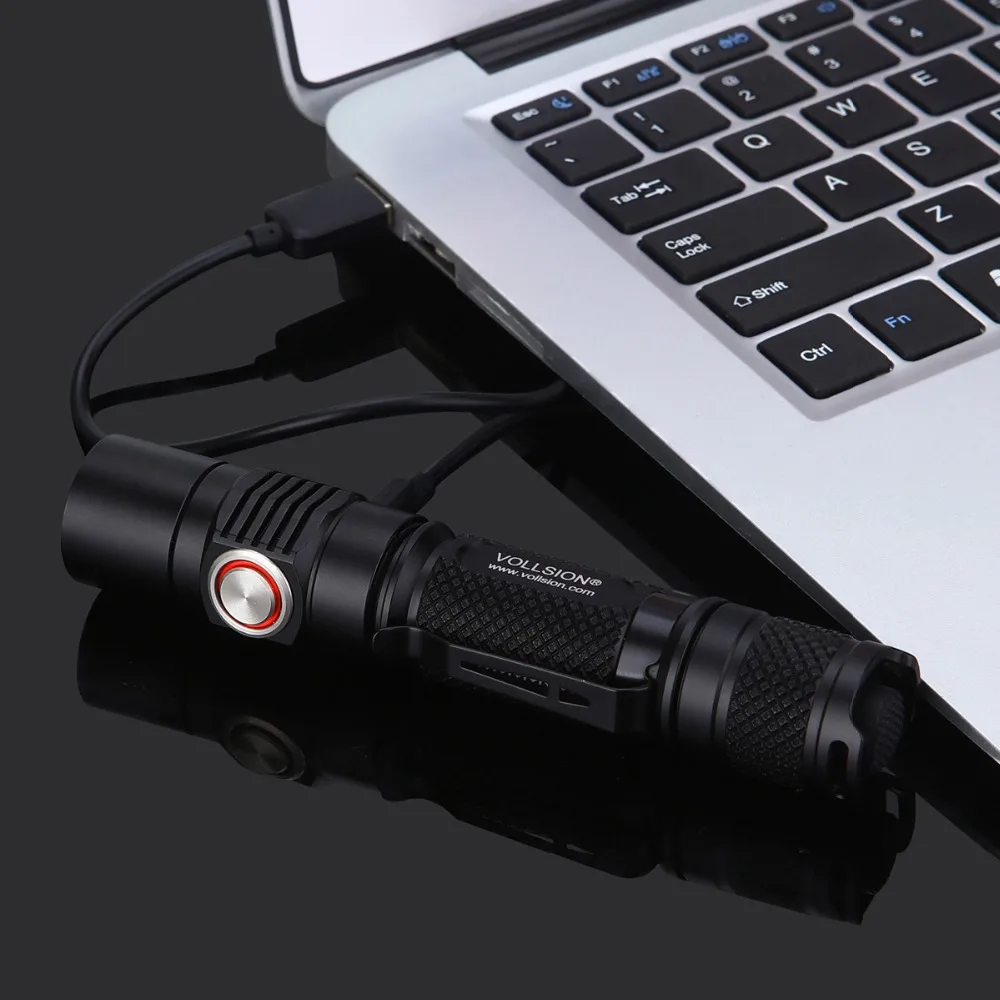 VOLLSION MR12 CREE XP-L2 Карманный USB Перезаряжаемый и заряжаемый тактический фонарь