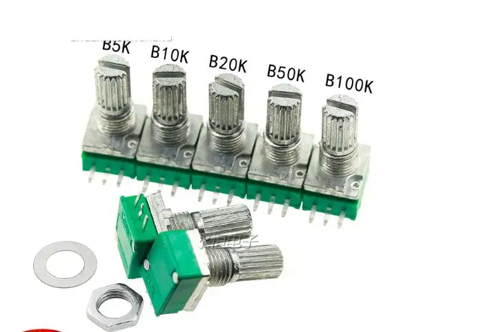 20 шт. трехногий потенциометр RK097N B5K10 K20 K50 K100 KR усилитель звука|amplifier sound|amplifier