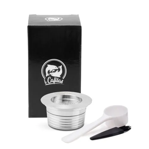 1 capsules Совместима с LAVAZZA синяя Капсульная кофемашина многоразовая нержавеющая сталь кофейная капсула - Цвет: 1 capsules