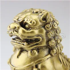 Фэн Шуй Смола Имитация Бронзы Лев талисман домашнего интерьера ювелирные