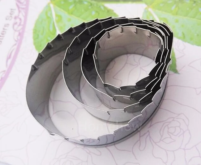 4 шт./лот набор резаков для торта в виде розовых листьев 5 6 2 см форма выпечки форме