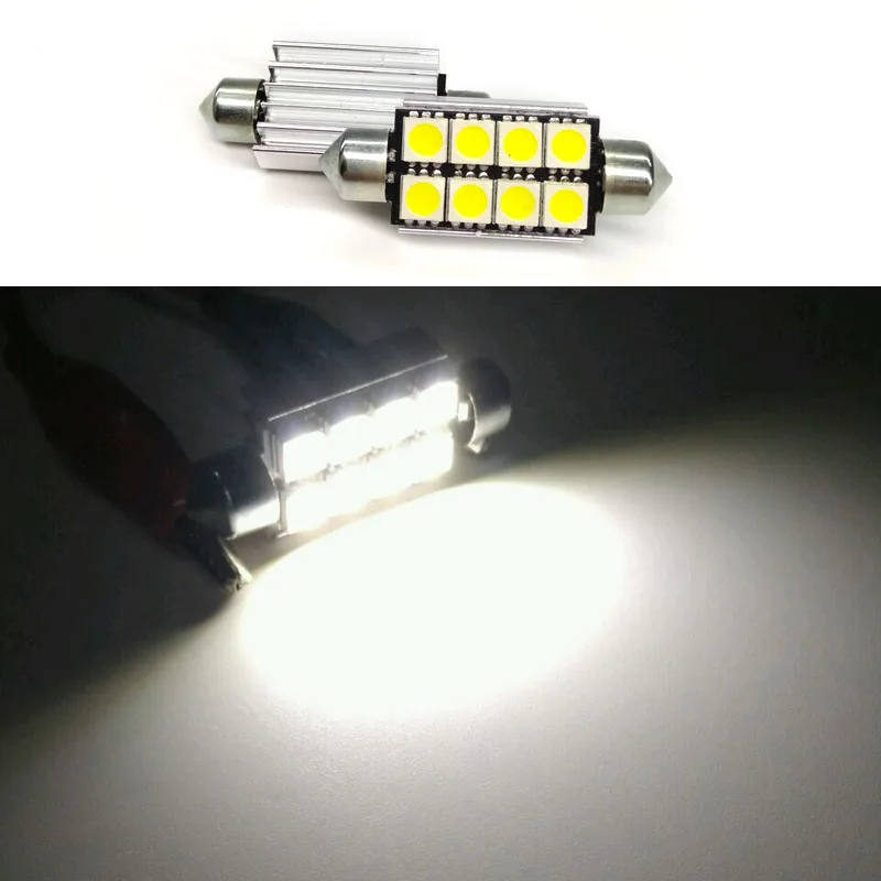 2 светодиодных гирлянды 41 мм теплый купольный автомобильный светильник s 8 SMD 5050