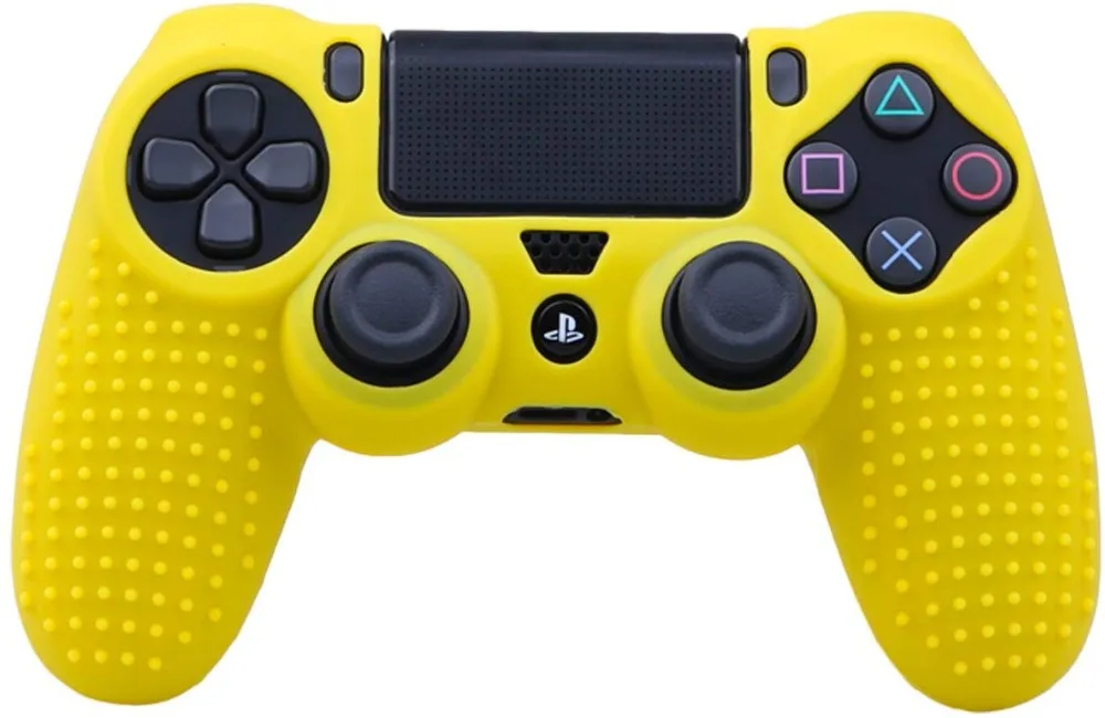Для Dualshock 4 Чехол Шипованный горошек Силиконовый каучуковый гель чехол для Sony PS4 Slim/Pro контроллер чехол красный синий черный зеленый