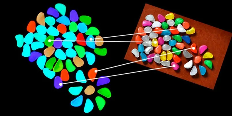 10 шт./пакет Симпатичные Светящиеся светоизлучающие искусственный камешек