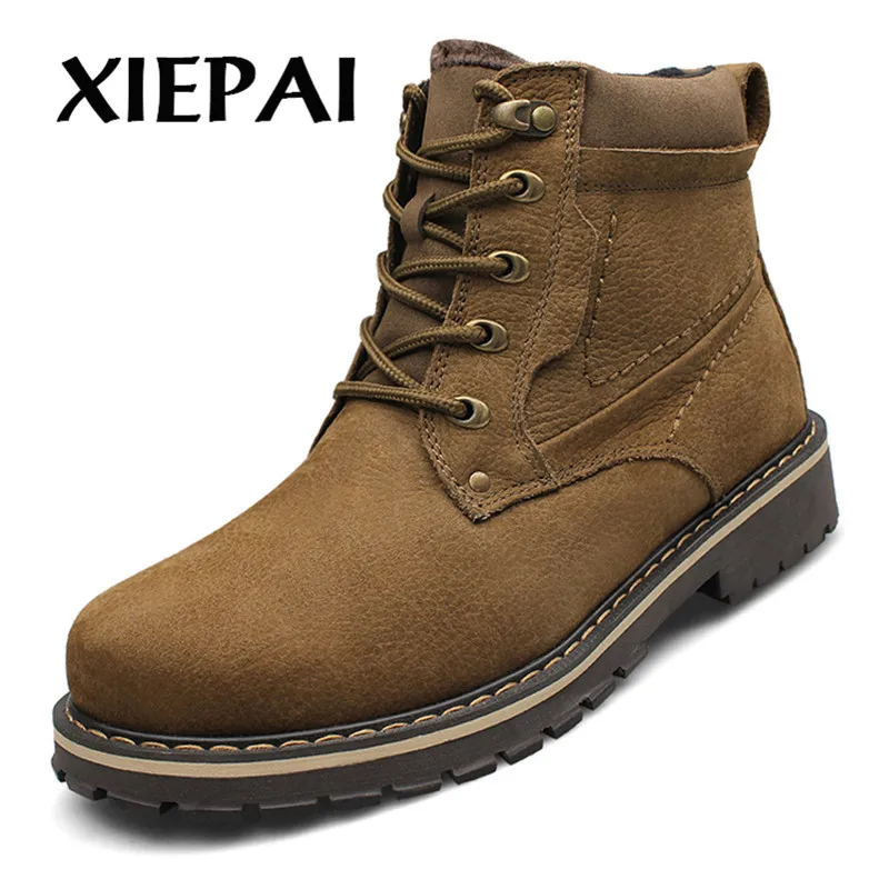 2019 качественные мужские ботинки из натуральной кожи большие размеры 37 52 осенне