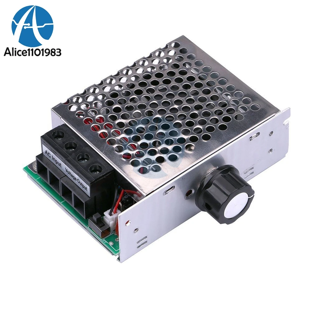 10000W Ultra-High Power AC 110V 220V SCR Motor Control Electronic Regulator Dimming Speed Board With Fan | Электронные