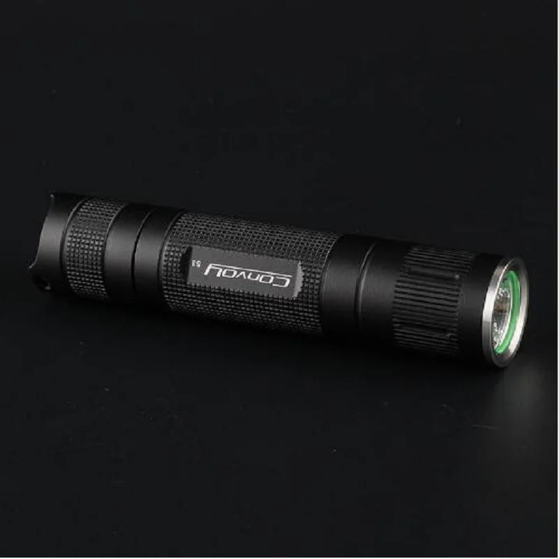 Конвой S3 черный Cree XML2 U2 1A EDC светодиодный вспышка светильник фонарь для