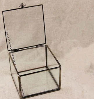 Mimi геометрический стеклянный террариум/куб/стеклянный террариум ручной работы