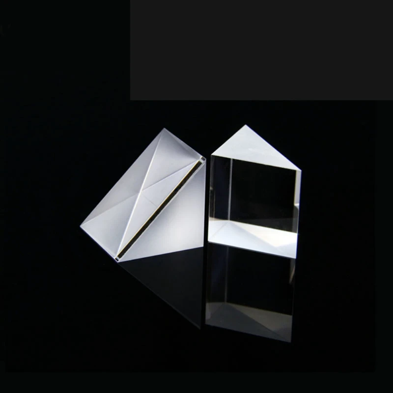 Новинка 10*10*10 мм оптическое стекло треугольные призмы под прямым углом Isosceles призмы объектив оптический K9 стекло материал инструмент для тестирования