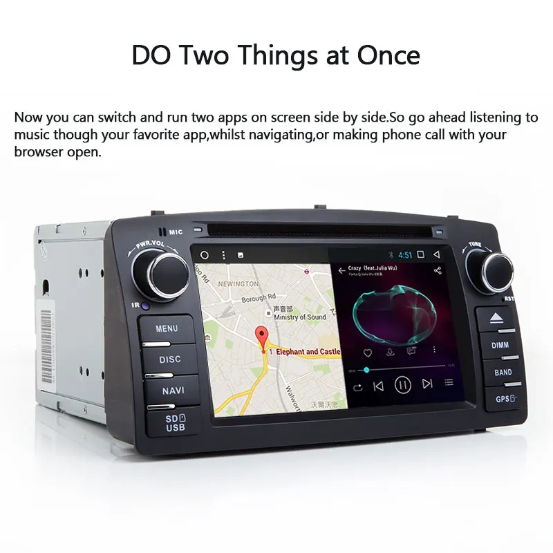 2 Din автомобильный DVD плеер Josmile для Toyota Corolla E120 BYD F3 2000 2005 2006 радио мультимедиа