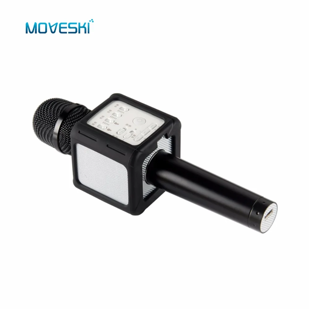 Moveski DSP Q9S плюс беспроводной караоке микрофон стерео Bluetooth КТВ плеер смартфон