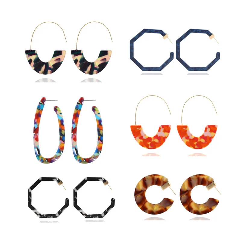 Женские Геометрические длинные висячие серьги в богемном стиле круглые с